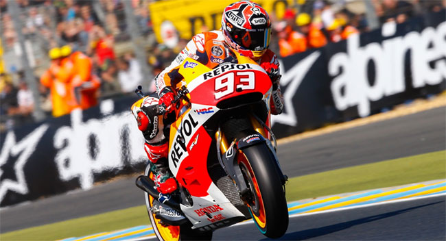 Márquez gana en Le Mans y suma su quinto triunfo consecutivo en el MotoGP
