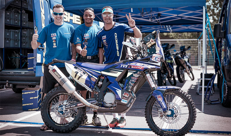 sherco motos en el dakar
