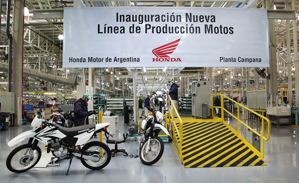 honda motos produccion