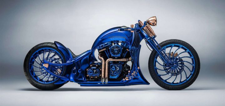 harley azul