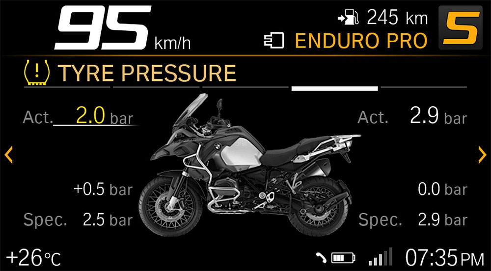 tablero digital moto