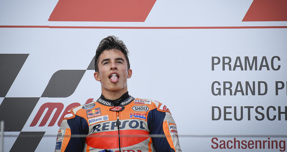 Marc Márquez se llevó el gran premio de Alemania