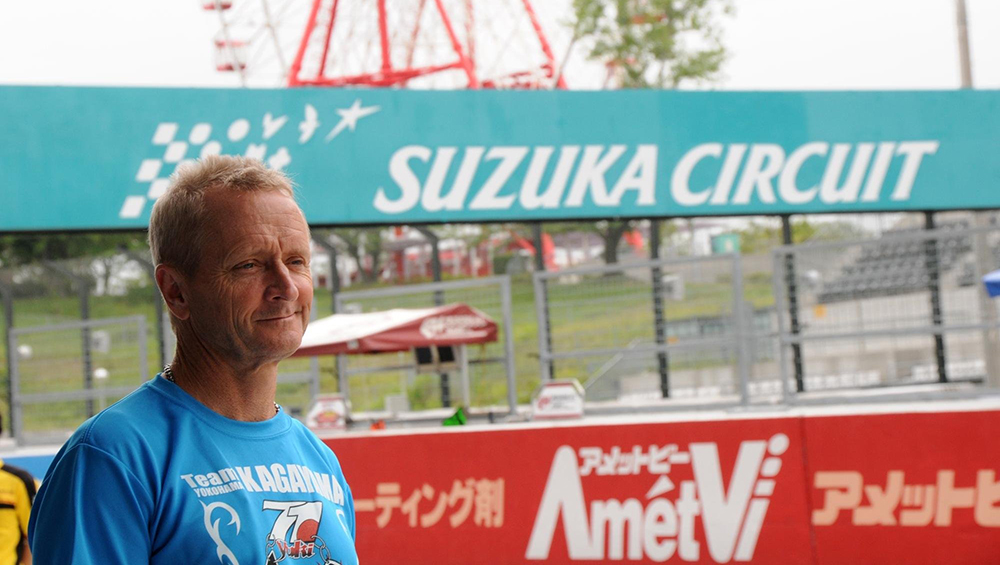 Kevin Schwantz en las 8 Horas de Suzuka