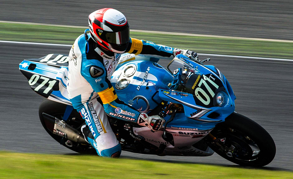 Kevin Schwantz en las 8 Horas de Suzuka