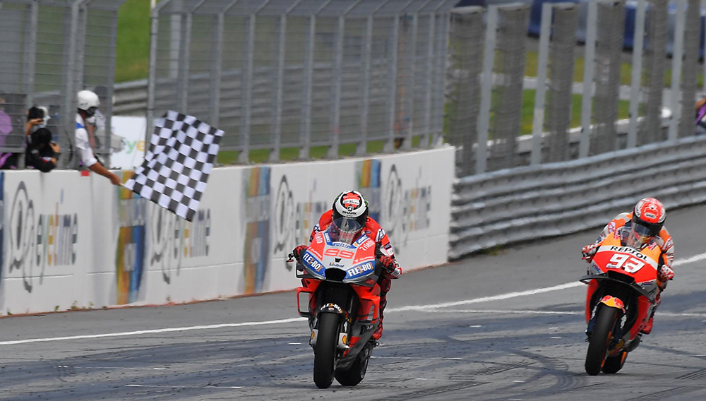 MotoGP Jorge Lorenzo ganó en Austria