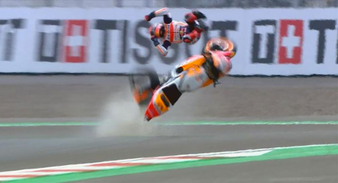 caida marc marquez